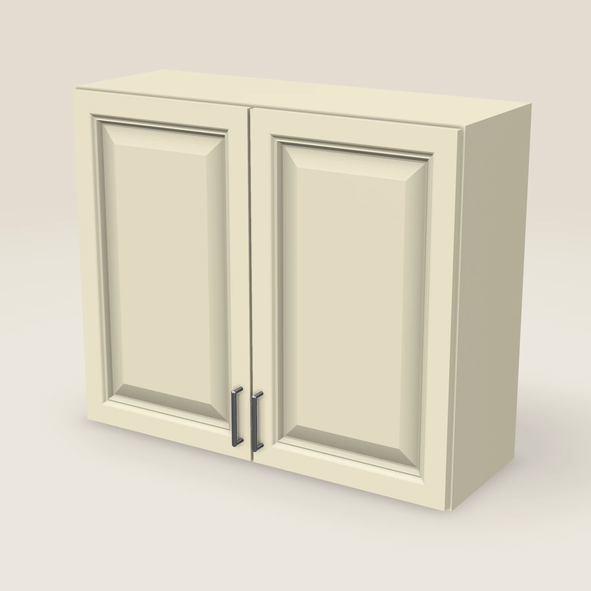 Gabinete de pared de dos puertas de 36" — 30" de alto, imagen en 3D