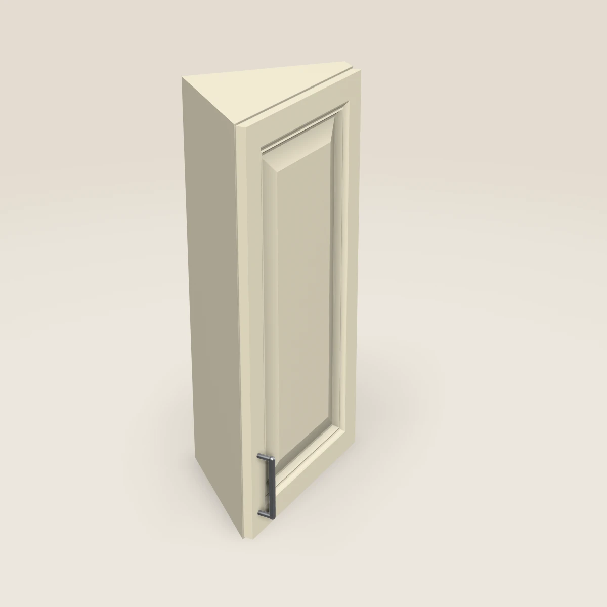 Esquinero en ángulo de pared de 12" — 30" de alto, imagen en 3D