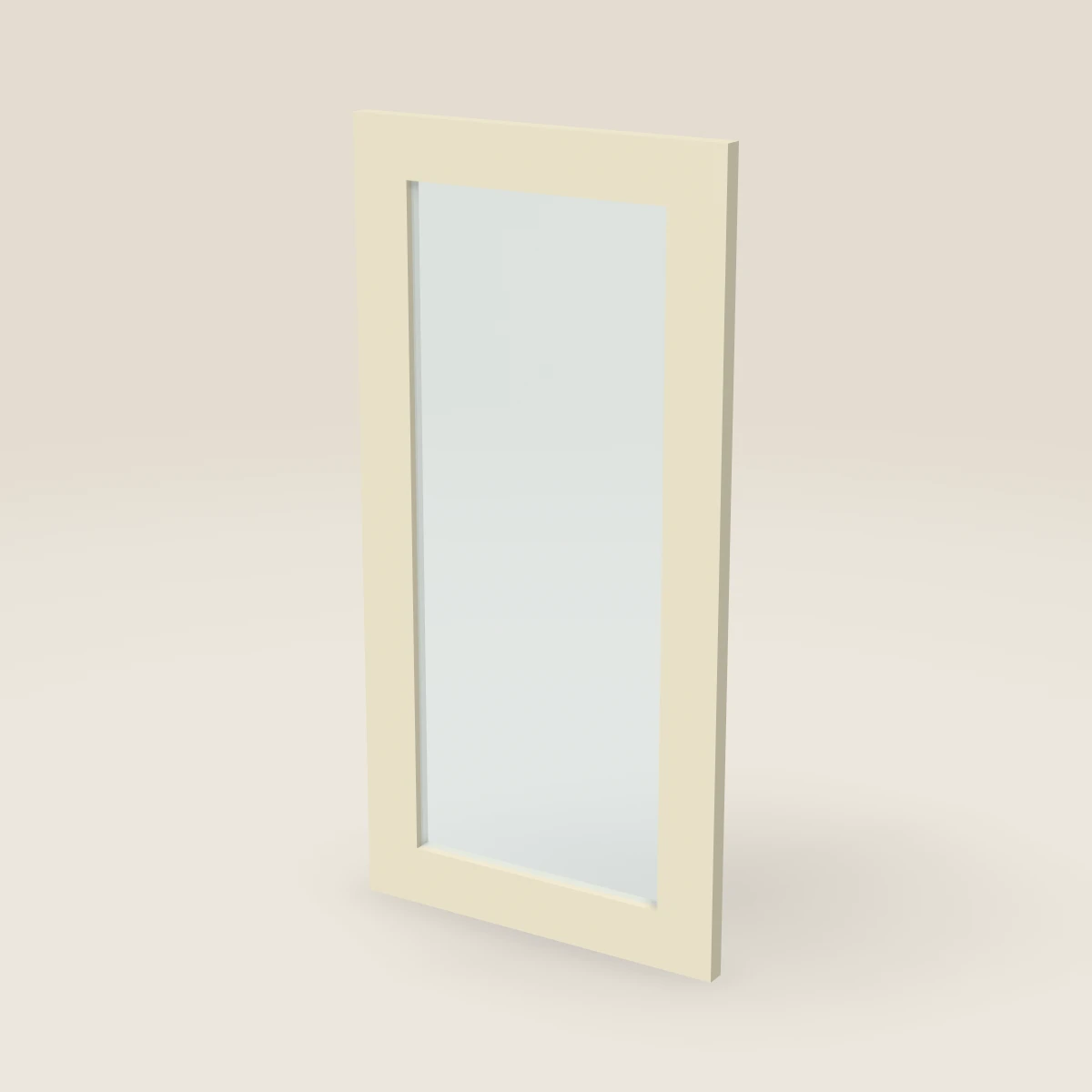 Puerta de vidrio para gabinete de pared de 15" — 30" de alto, imagen en 3D