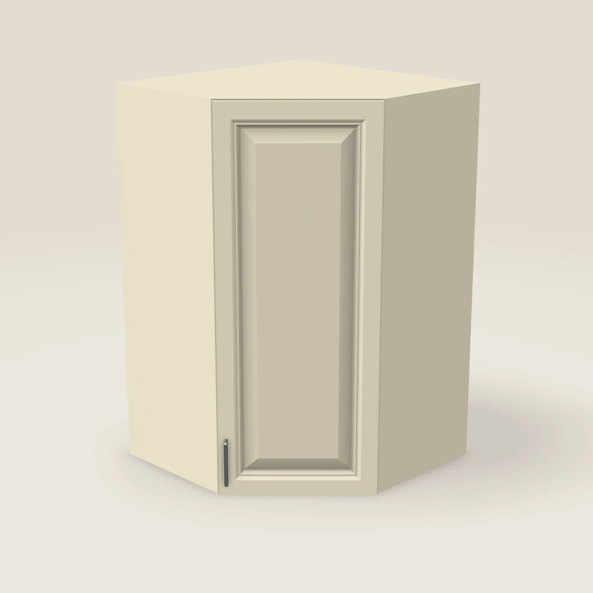 27" Wall Diagonal Corner Cabinet — 42" High, 3D picture