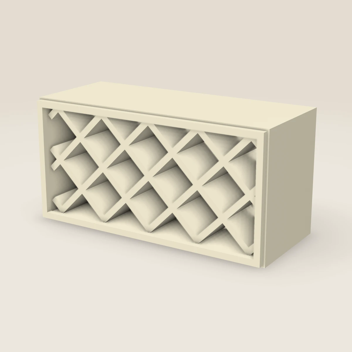 30" Wall Wine Rack — 15" High, 3D picture