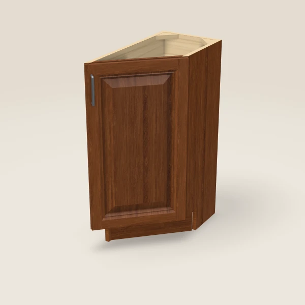 12" Base Angle Corner Cabinet, 3D picture
