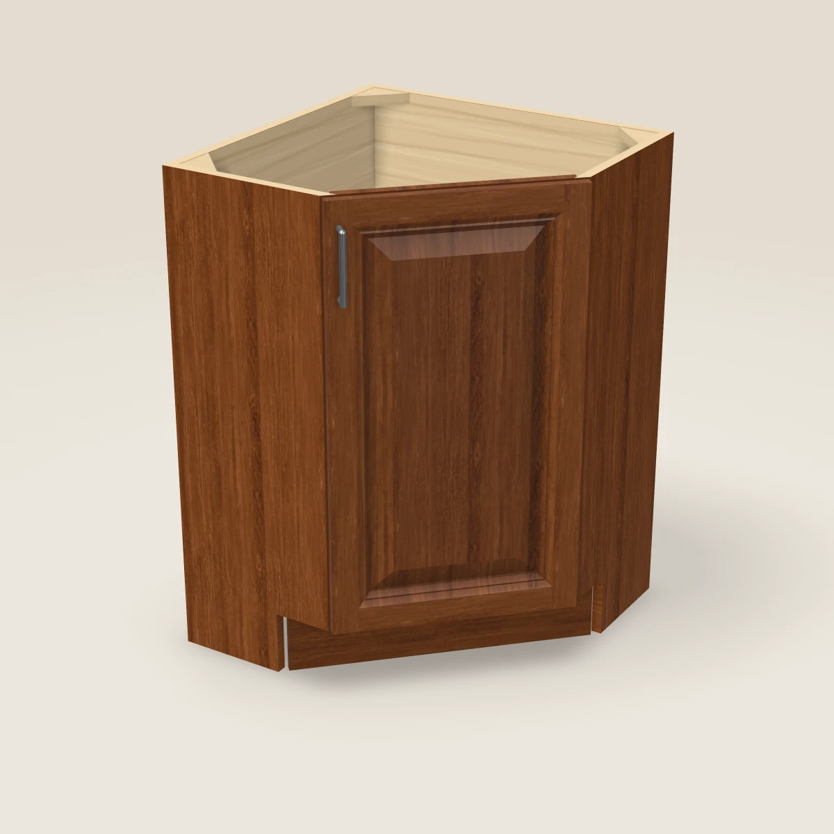 24" Base End Corner Cabinet, 3D picture