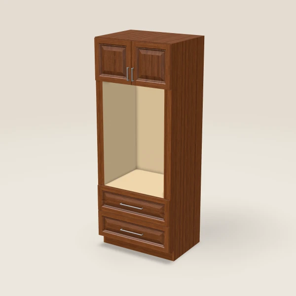 33" Wall Oven Pantry — 84" High, 3D picture