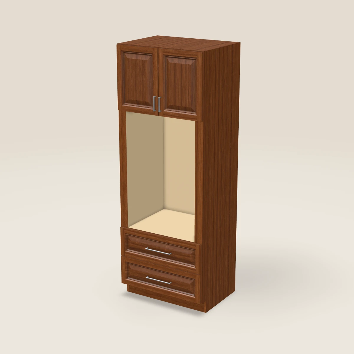 33" Wall Oven Pantry — 90" High, 3D picture