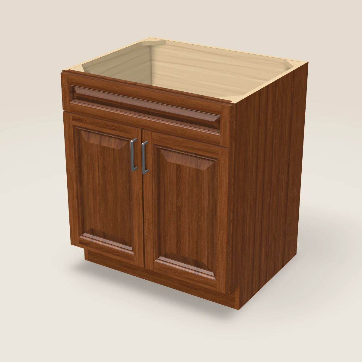 30" Sink Base Cabinet, 3D picture