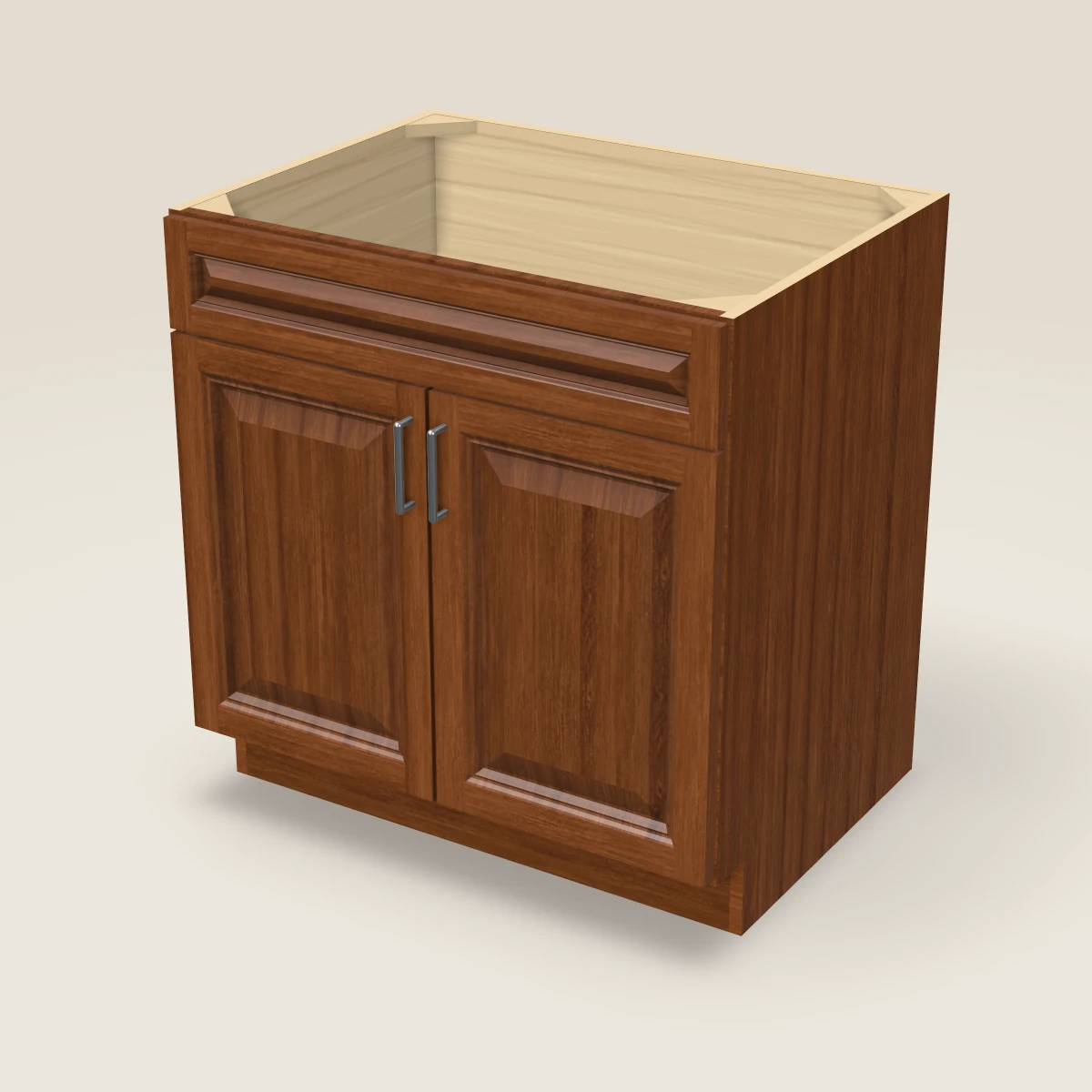 33" Sink Base Cabinet, 3D picture