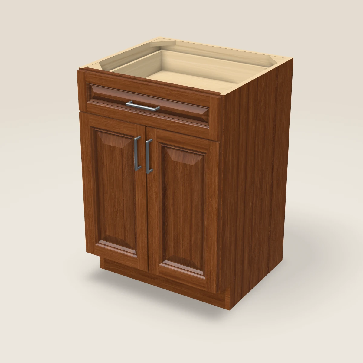 24" Double Door Vanity Cabinet, 3D picture