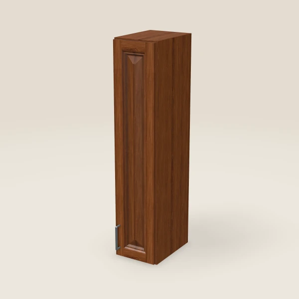 9" Single Door Wall Cabinet — 42" High, 3D picture