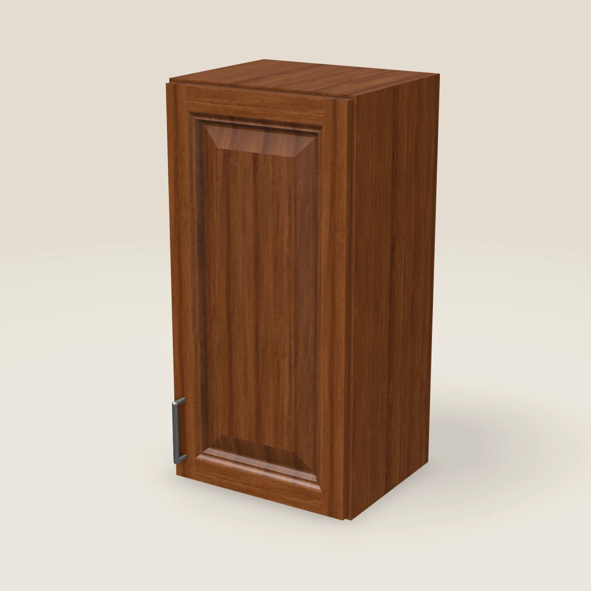 15" Single Door Wall Cabinet — 30" High, 3D picture