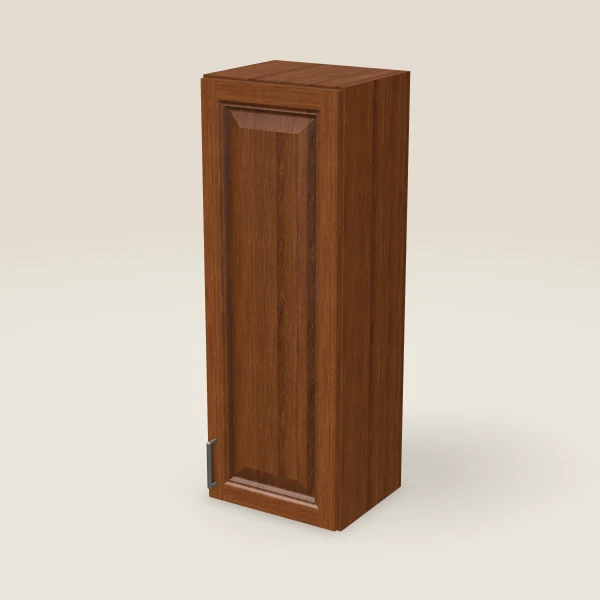 15" Single Door Wall Cabinet — 42" High, 3D picture