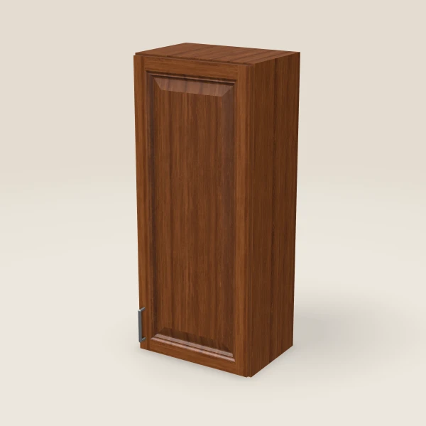 18" Single Door Wall Cabinet — 42" High, 3D picture