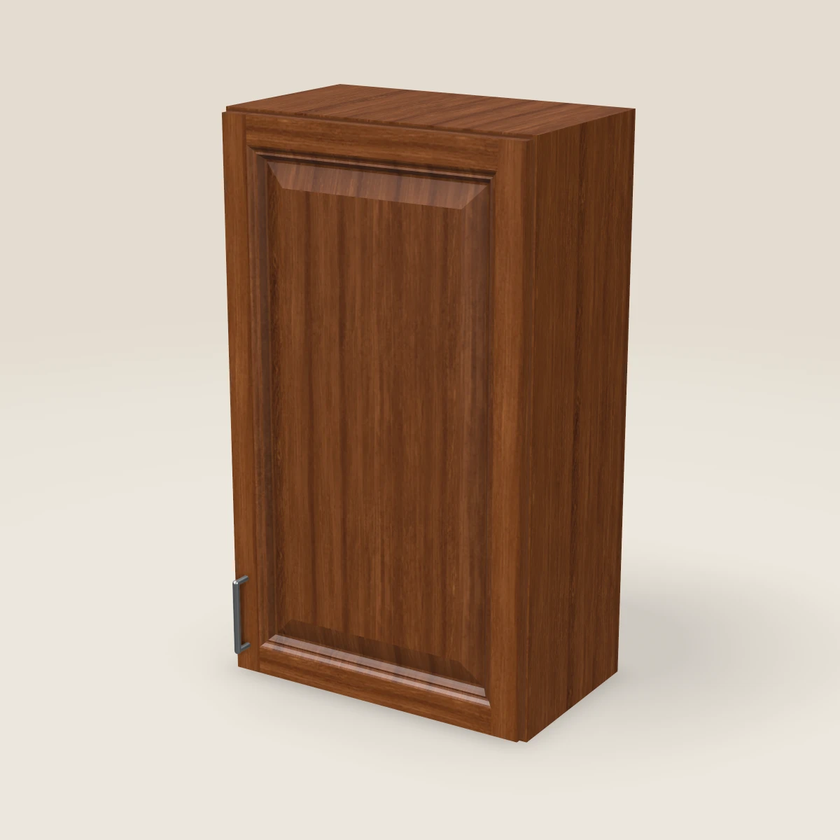 21" Single Door Wall Cabinet — 36" High, 3D picture