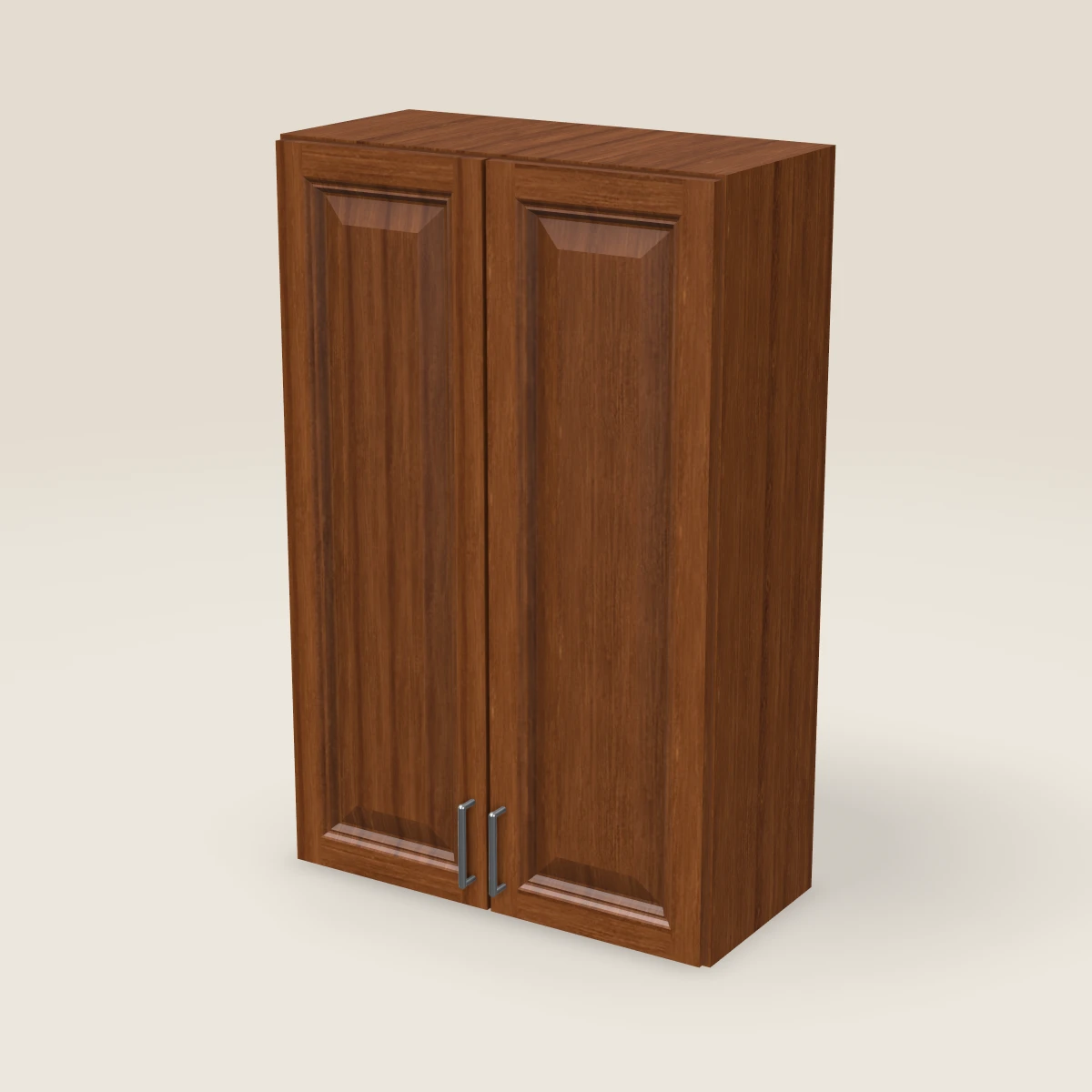 27" Double Door Wall Cabinet — 42" High, 3D picture