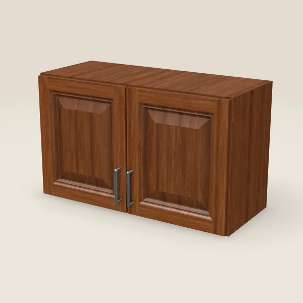 30" Double Door Wall Cabinet — 18" High, 3D picture