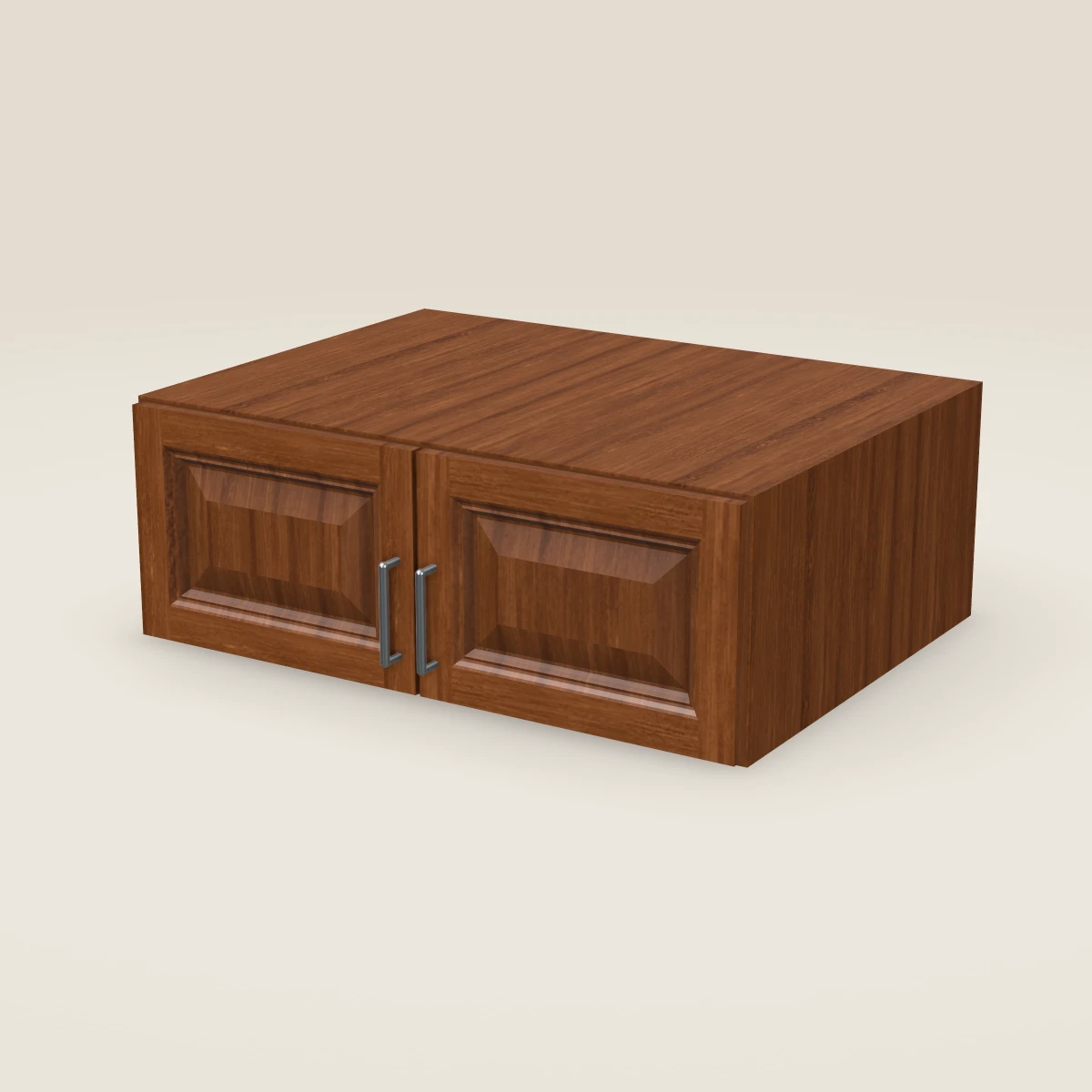33" Double Door Wall Cabinet — 12" High, 3D picture