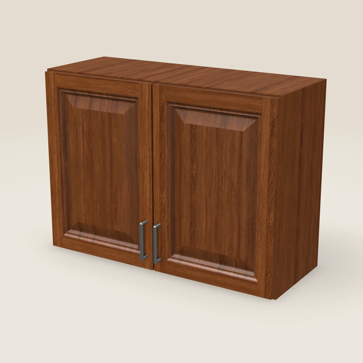33" Double Door Wall Cabinet — 24" High, 3D picture