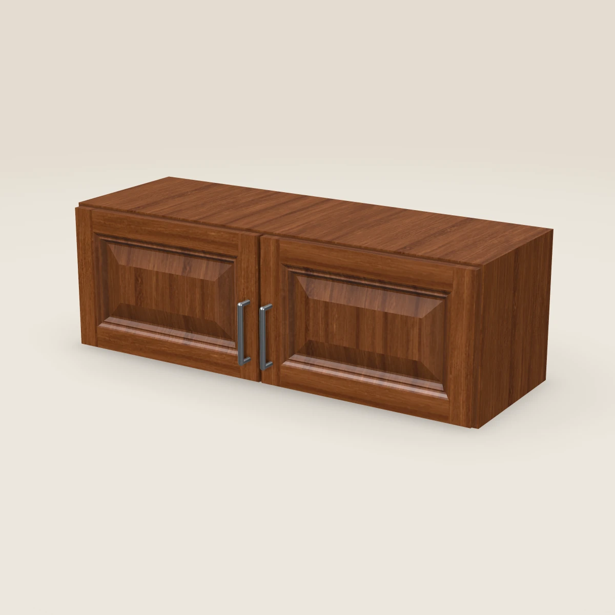 36" Double Door Wall Cabinet — 12" High, 3D picture