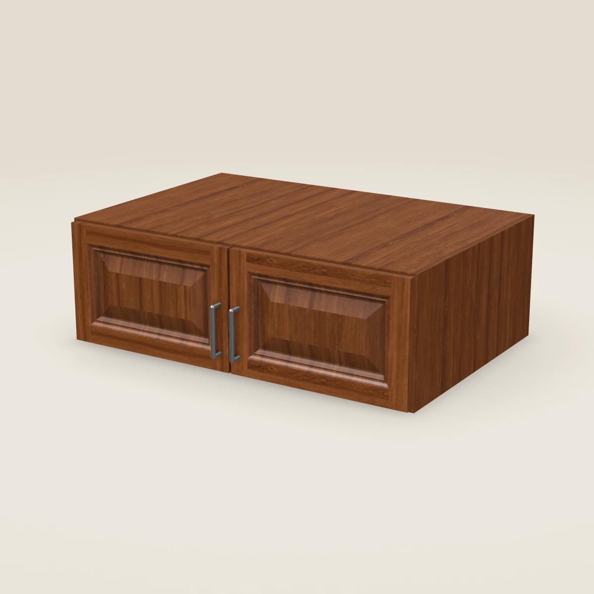 36" Double Door Wall Cabinet — 12" High, 3D picture