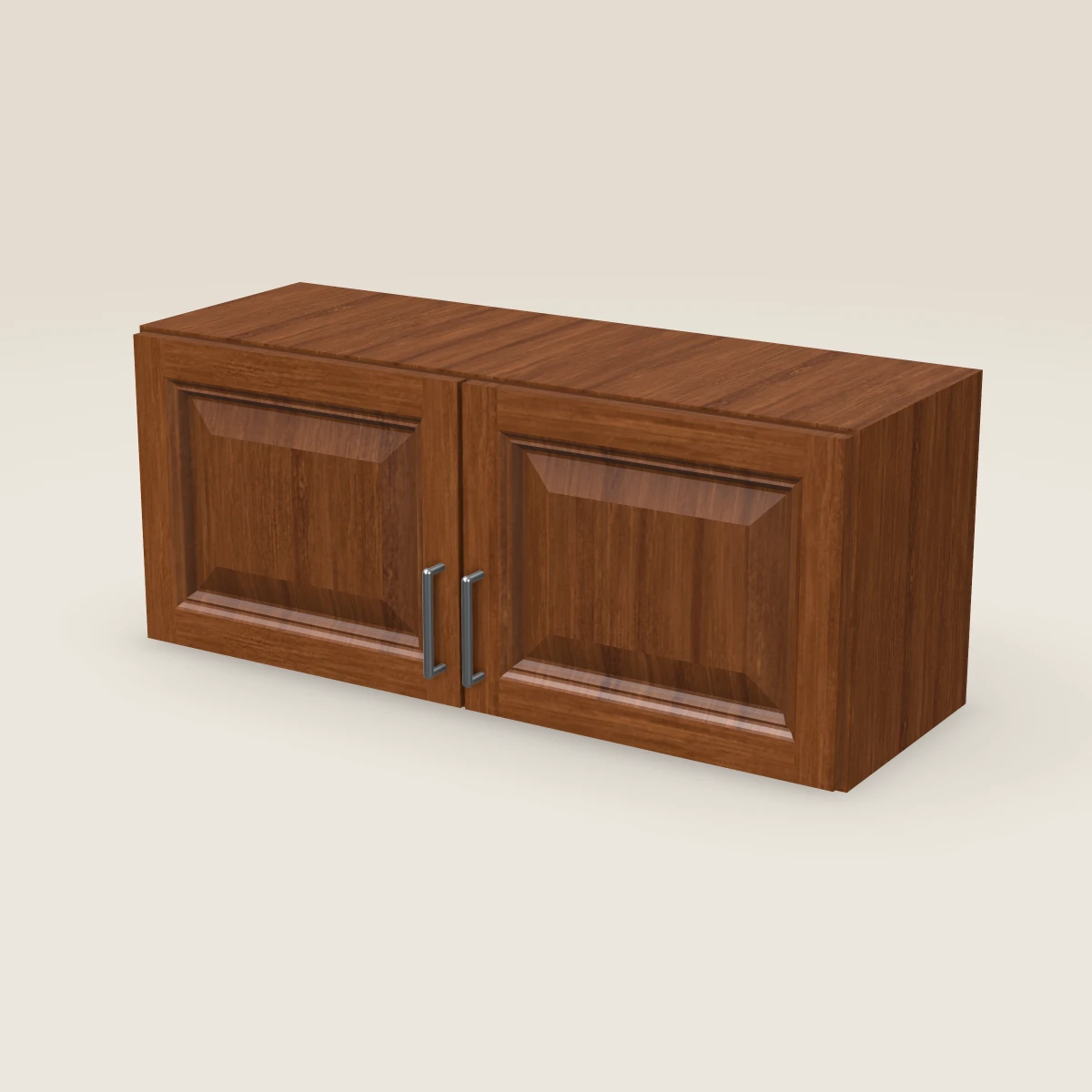 36" Double Door Wall Cabinet — 15" High, 3D picture