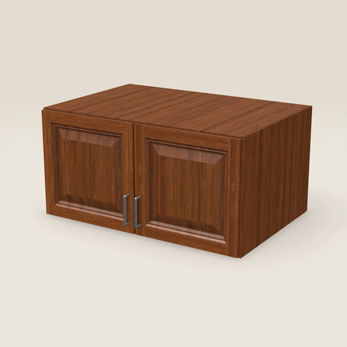 36" Double Door Wall Cabinet — 18" High, 3D picture