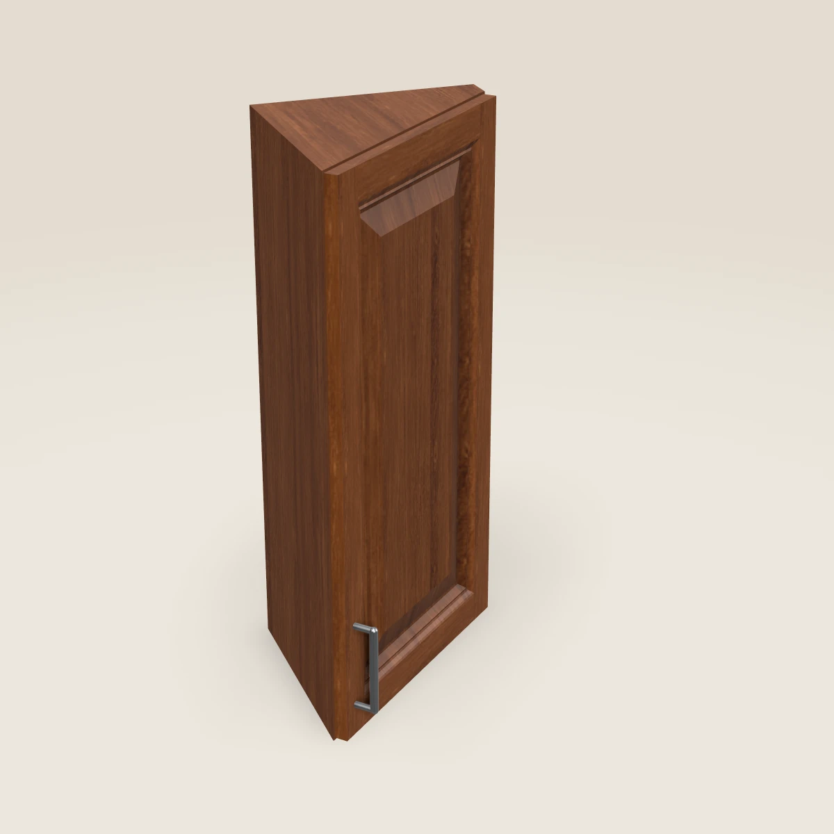12" Wall Angle Corner Cabinet — 30" High, 3D picture