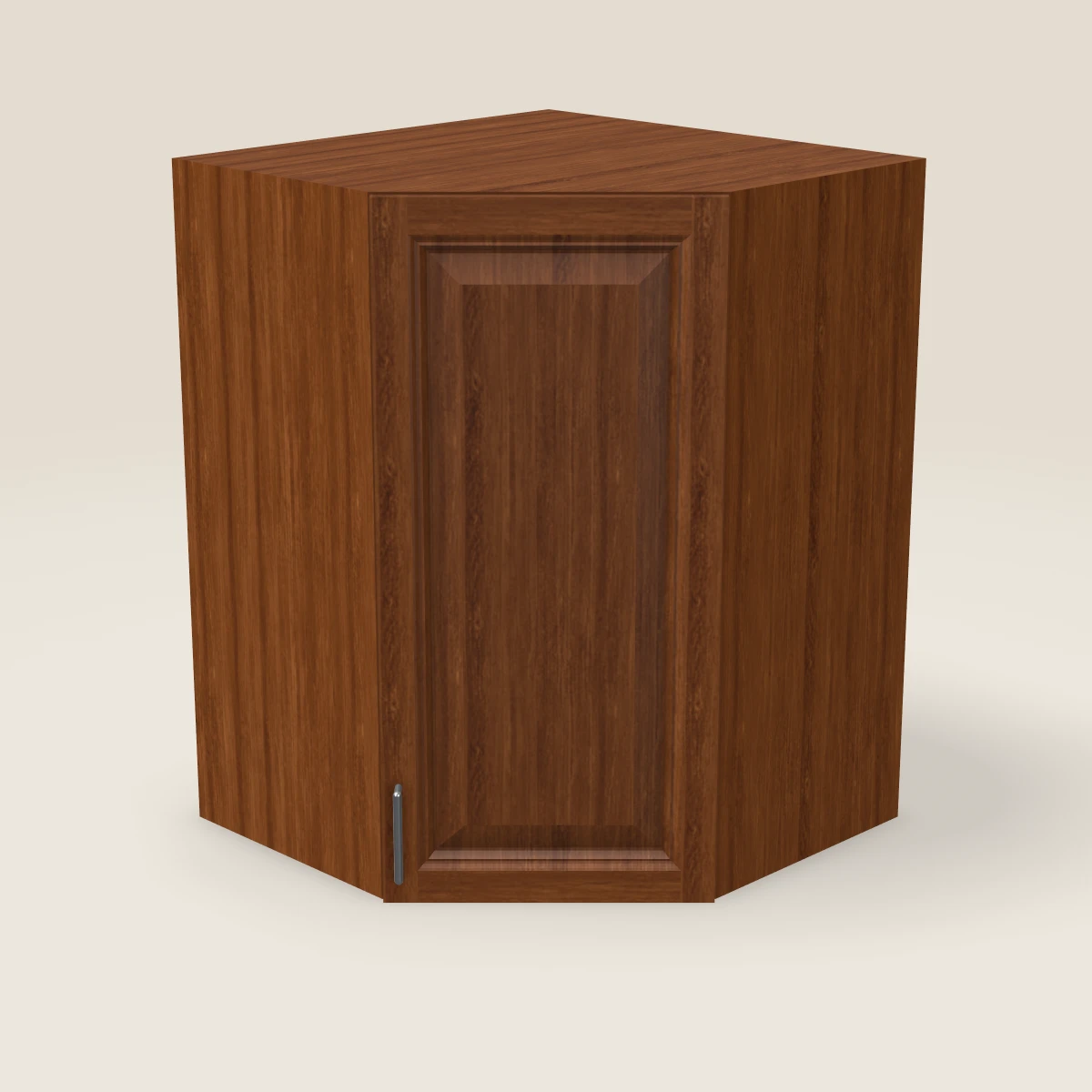 27" Wall Diagonal Corner Cabinet — 36" High, 3D picture