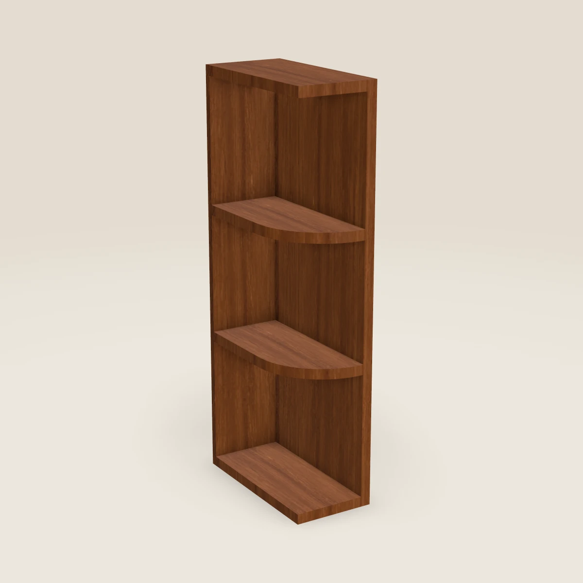 Gabinete de pared con repisa de extremo de 6" — 30" de alto, imagen en 3D