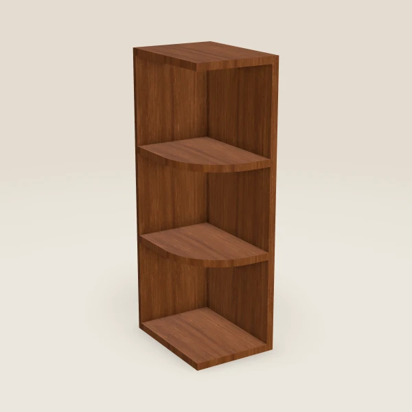 9" Wall End Shelf Cabinet — 30" High, 3D picture