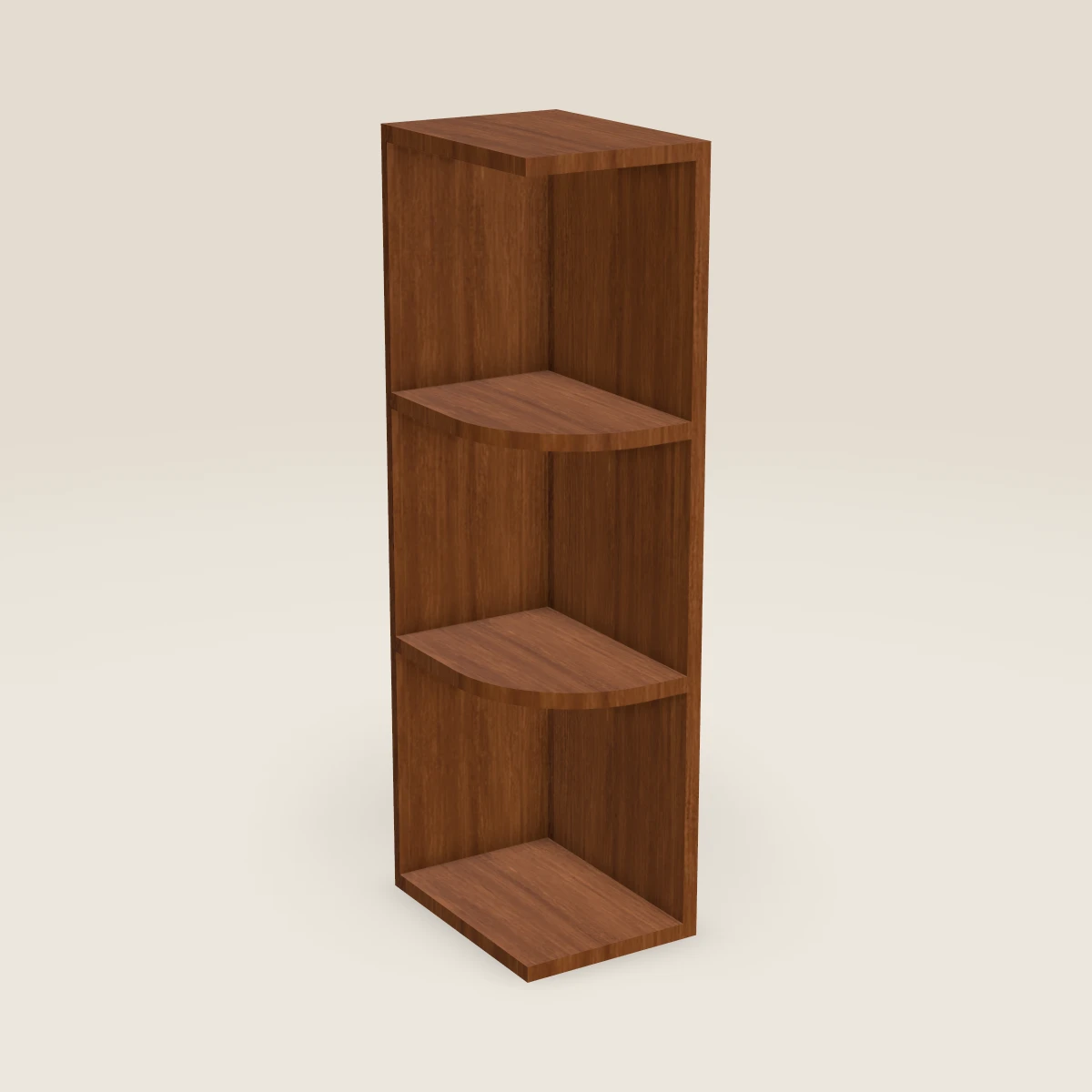 Gabinete de pared con repisa de extremo de 9" — 36" de alto, imagen en 3D