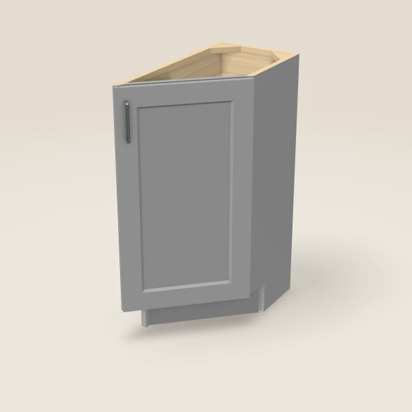12" Base Angle Corner Cabinet, 3D picture