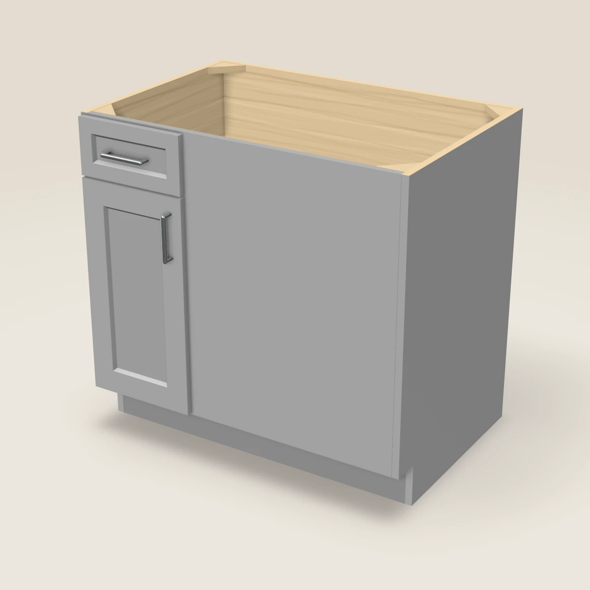 36" Base Blind Corner Cabinet, 3D picture