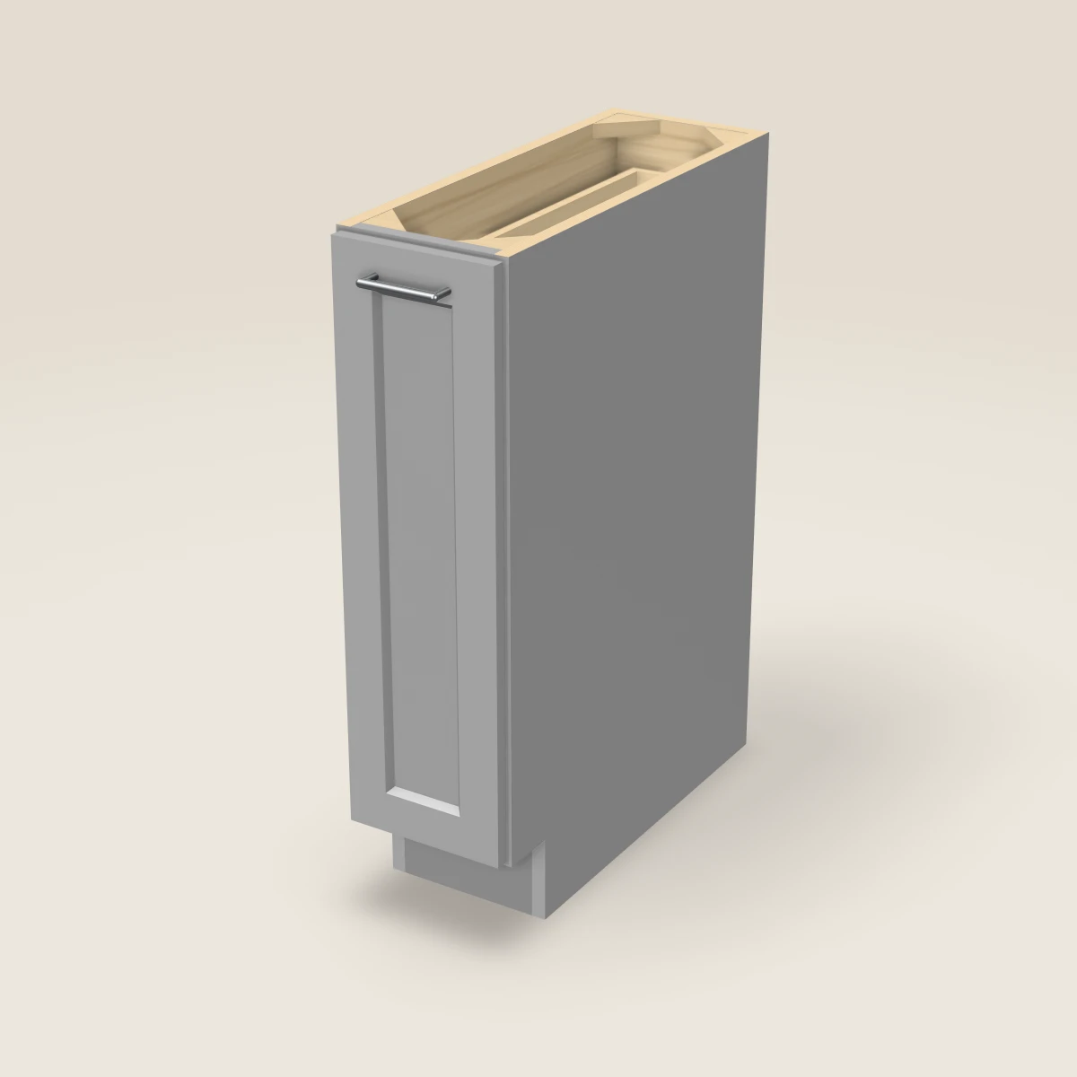 9" Base Spice Pull-Out Cabinet, 3D picture