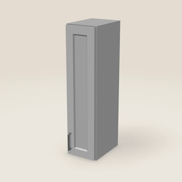 9" Single Door Wall Cabinet — 36" High, 3D picture