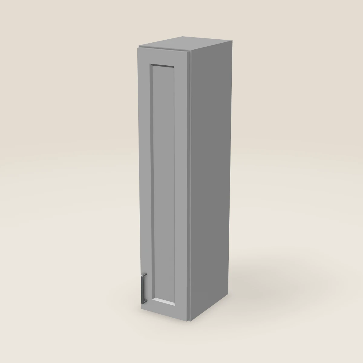 9" Single Door Wall Cabinet — 42" High, 3D picture