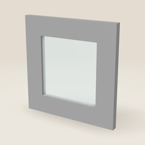 12" Wall Cabinet Glass Door — 12" High, 3D picture
