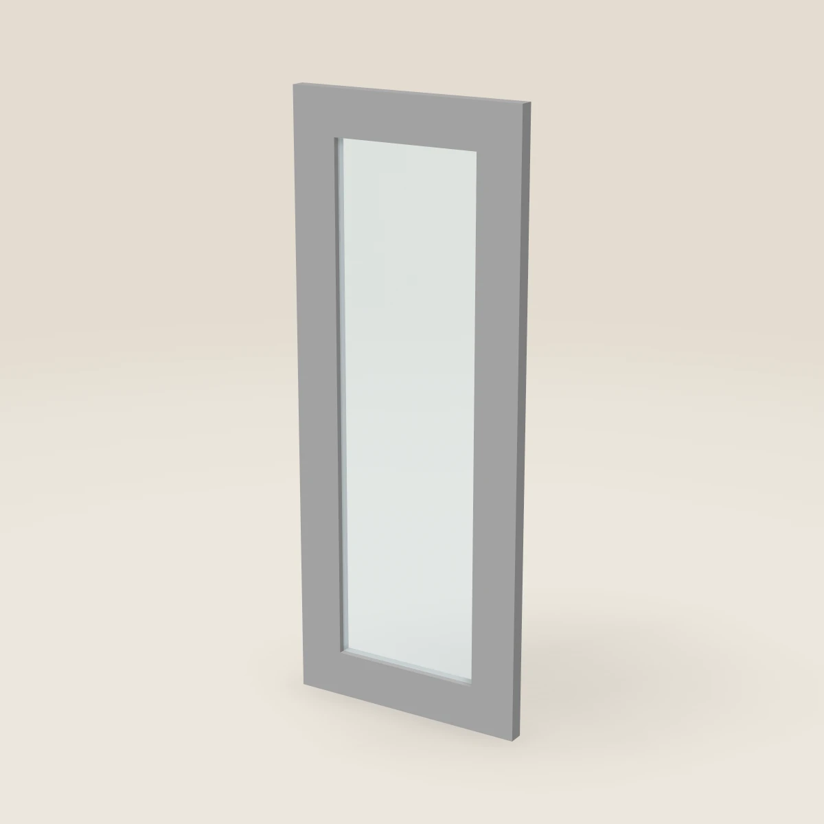 Puerta de vidrio para gabinete de pared de 12" — 30" de alto, imagen en 3D