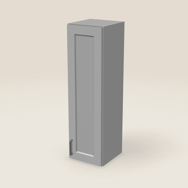 12" Single Door Wall Cabinet — 42" High, 3D picture