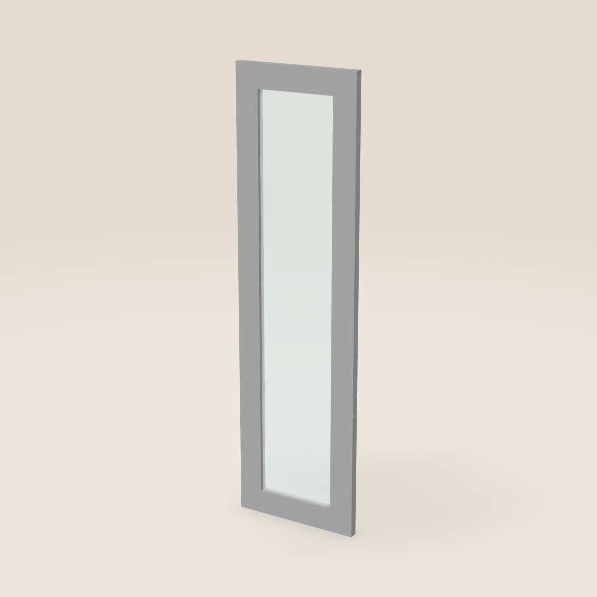 12" Wall Cabinet Glass Door — 42" High, 3D picture