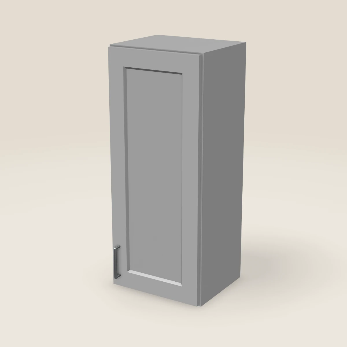 15" Single Door Wall Cabinet — 36" High, 3D picture