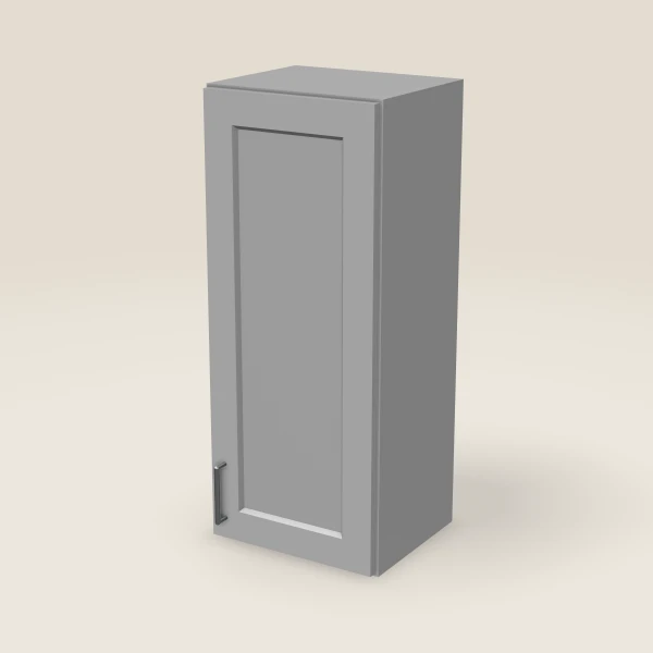 15" Single Door Wall Cabinet — 36" High, 3D picture