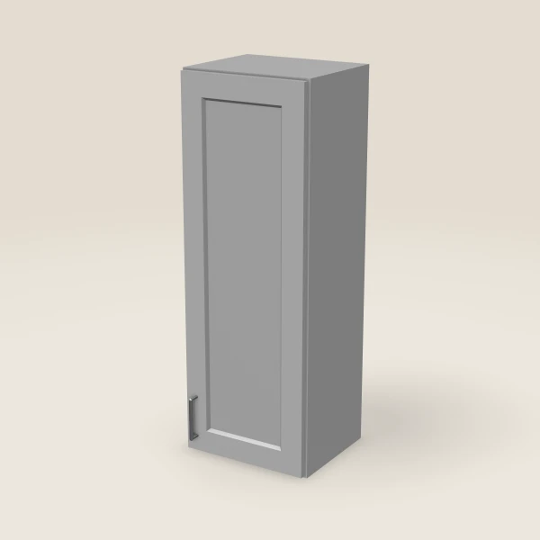15" Single Door Wall Cabinet — 42" High, 3D picture