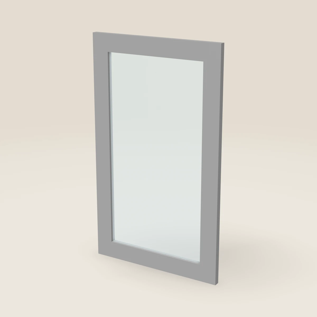 Puerta de vidrio para gabinete de pared de 18" — 30" de alto, imagen en 3D