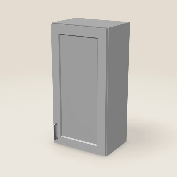 18" Single Door Wall Cabinet — 36" High, 3D picture