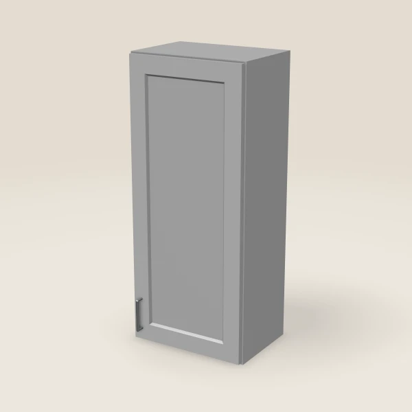 18" Single Door Wall Cabinet — 42" High, 3D picture