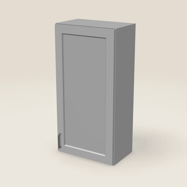 21" Single Door Wall Cabinet — 42" High, 3D picture