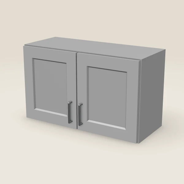 30" Double Door Wall Cabinet — 18" High, 3D picture