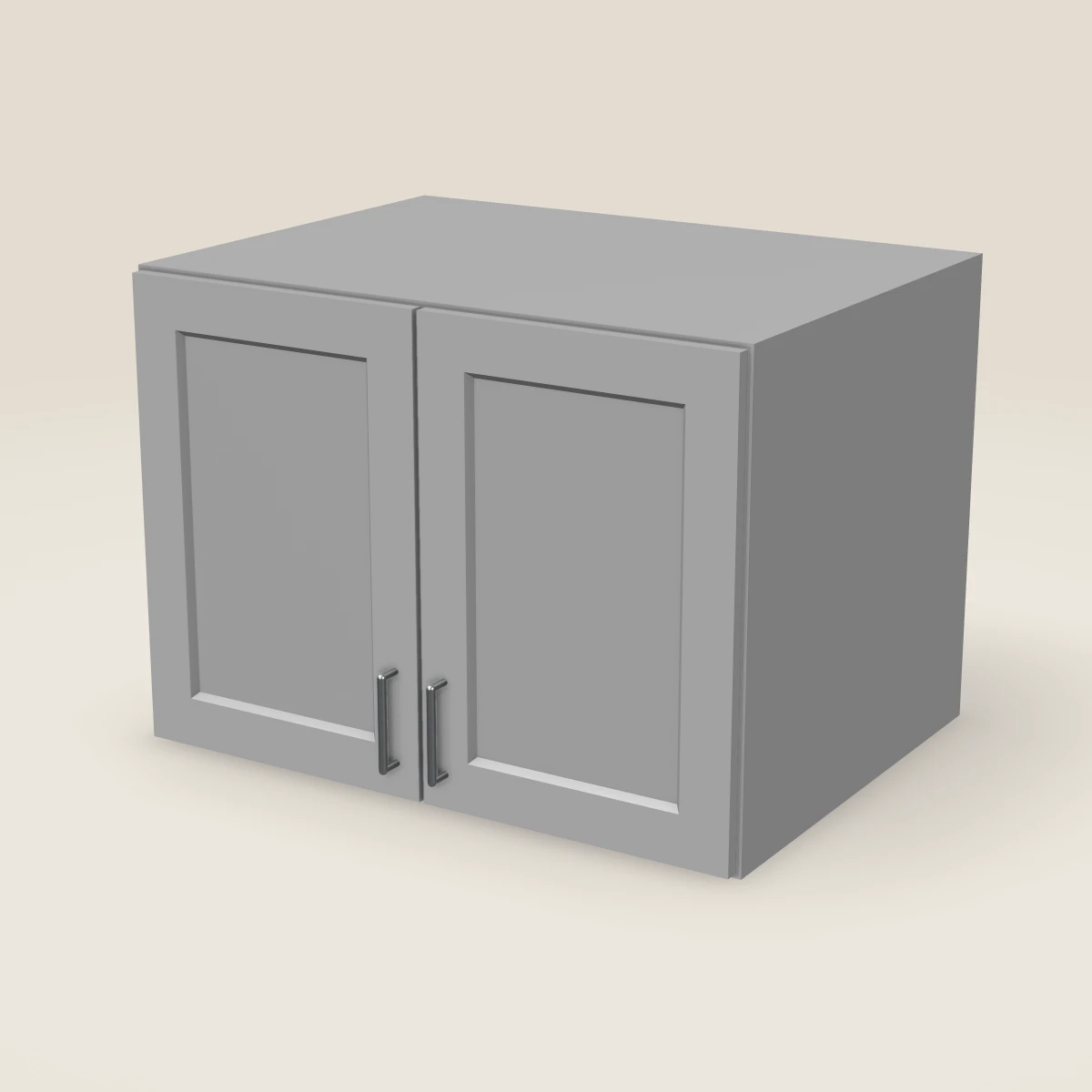 33" Double Door Wall Cabinet — 24" High, 3D picture