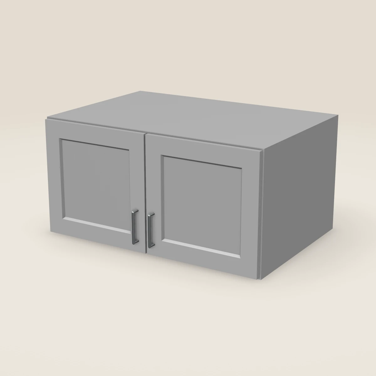 36" Double Door Wall Cabinet — 18" High, 3D picture