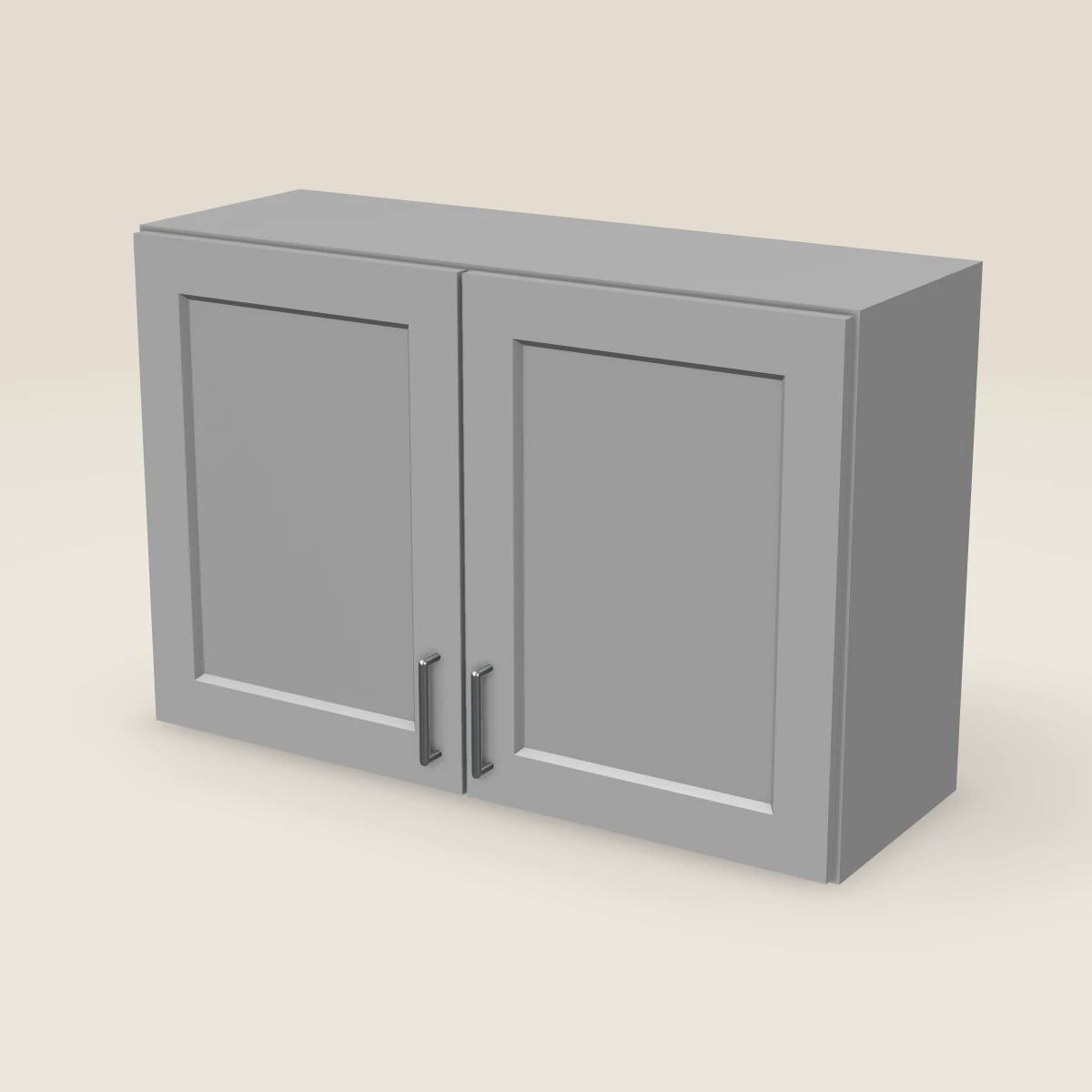 36" Double Door Wall Cabinet — 24" High, 3D picture